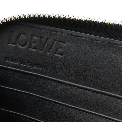 Loewe Long Wallet Repeat Anagram Zip Around Wallet Calfleather White Silver