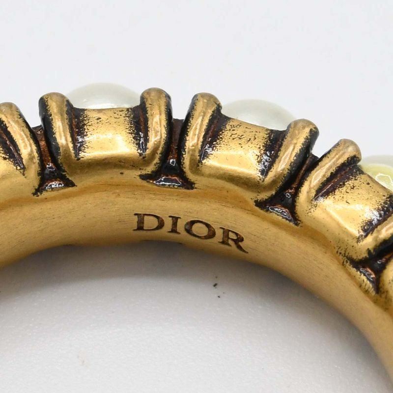 Christian DIOR J'adore Set Ring No.12 M Faux Pearl 9.6g Accessories H20107