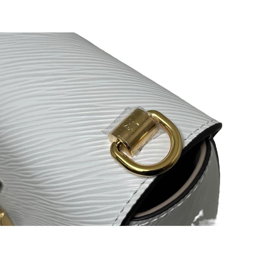 Louis Vuitton Twist MM M23514 Epi Bag Twist Women's Shoulder Bag White Calf