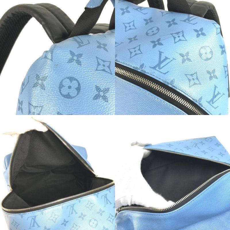 Louis Vuitton Backpack Sac Discovery Backpack PM M30747 Taiga Leather Denim Blue