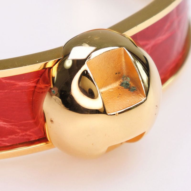 Hermes Gold Ladies 61.7g Bangle
