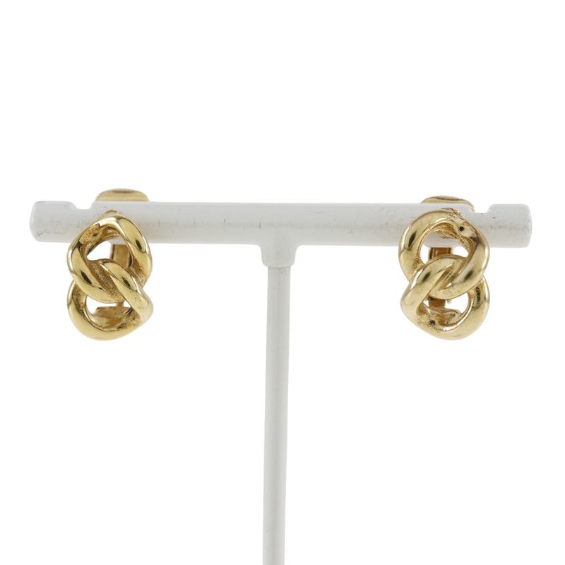 [dior] Christian Dior Vintage Gold Plated Ladies 5.2g Earring
