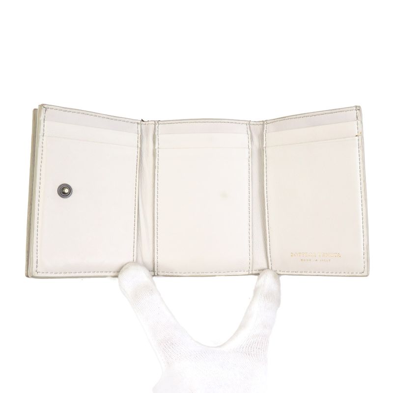 Bottega Veneta Trifold Wallet In Intrecciato