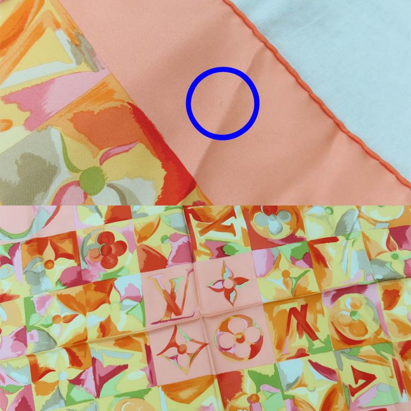 Louis Vuitton Carre 90 In The Passage Of Time Scarf Monogram Flower