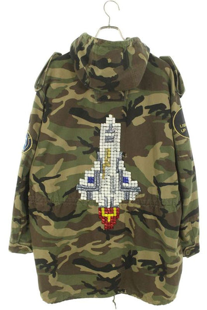 Saint Laurent Paris 16SS 415922 Y927l Camouflage Rocket Decoration Military Mod