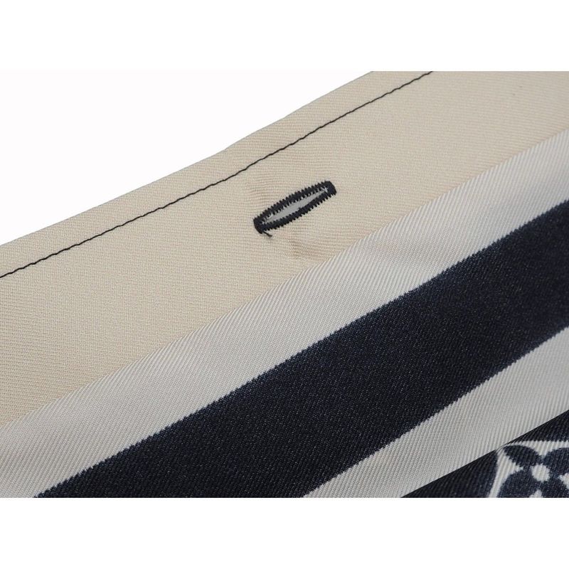 Louis Vuitton Monogram Pajama Shirt Silk Shirt Blouse Women's Tops Navy Ivory