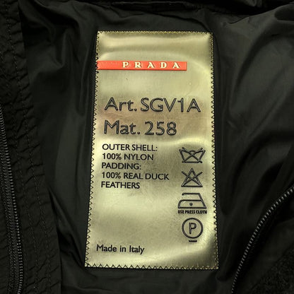 Prada Sport - Sgv1a Down Jacket 2000s - 48 - Black - Mens