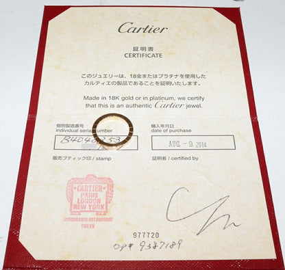 Cartier Rings 18K Pink Gold Lanier Ring Width 3mm (012in) B40483