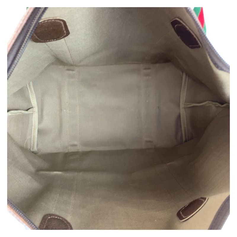 Gucci Vintage Sherry Line GG Supreme Canvas Boston Bag Shoulder Bag Ladies