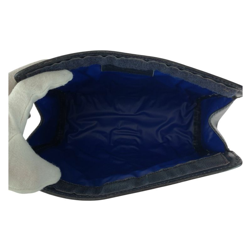 Gucci Vintage Old Gucci Sherry Line Navy Red Gray GG Supreme Canvas/leather