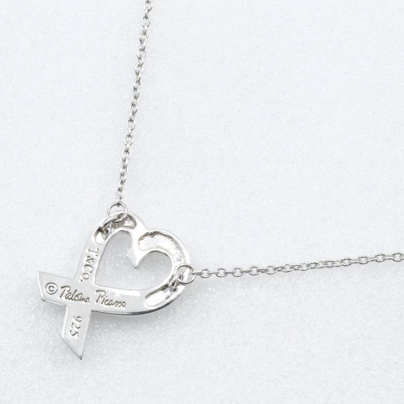 Tiffany & Co Loving Heart Paloma Picasso 925 Silver Ladies 2.4g Necklace