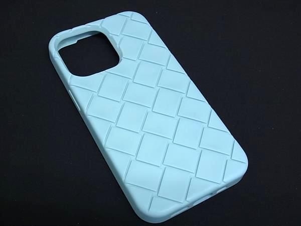 Bottega Veneta Intrecciato Rubber Iphone13pro Phone Case Light Blue Fh8721