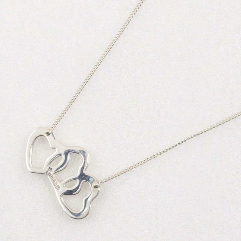 Tiffany & Co Triple Heart 925 Silver Ladies 3.4g Necklace