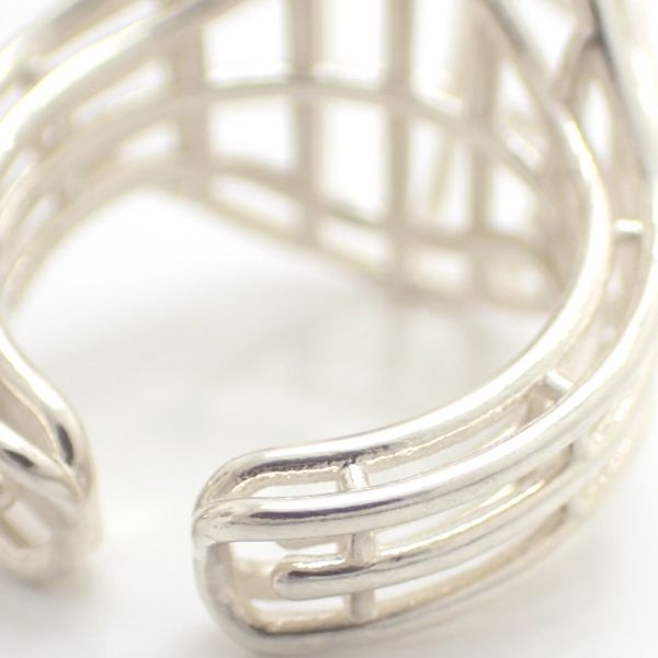 Bottega Veneta Silver Ring No 13 V5070 Outline