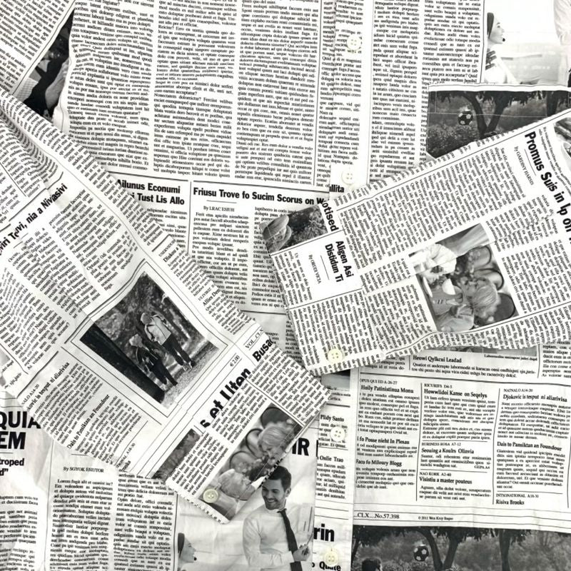 Balenciaga Shirt Long Sleeves Top Newspaper Pattern Men's