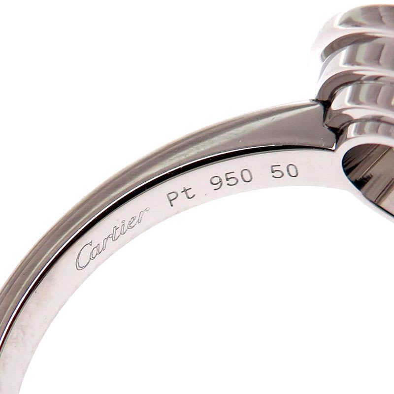 Cartier Diamond Halo Platinum Ring