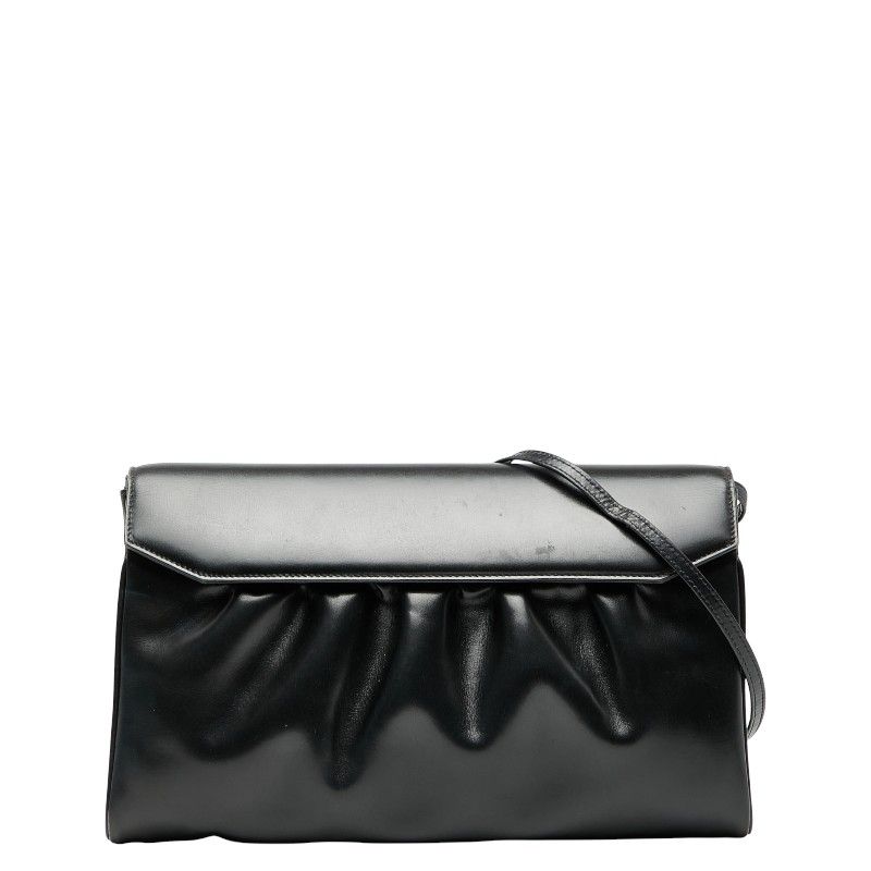 Gucci Old Gucci Vintage Shoulder Bag Crossbody 004 056 0181 Black Leather