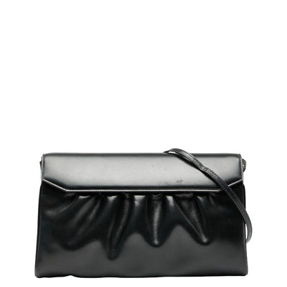 Gucci Old Gucci Vintage Shoulder Bag Crossbody 004 056 0181 Black Leather