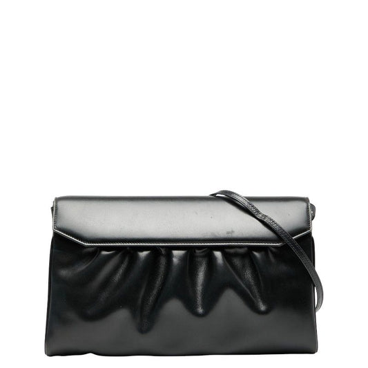 Gucci Old Gucci Vintage Shoulder Bag Crossbody 004 056 0181 Black Leather