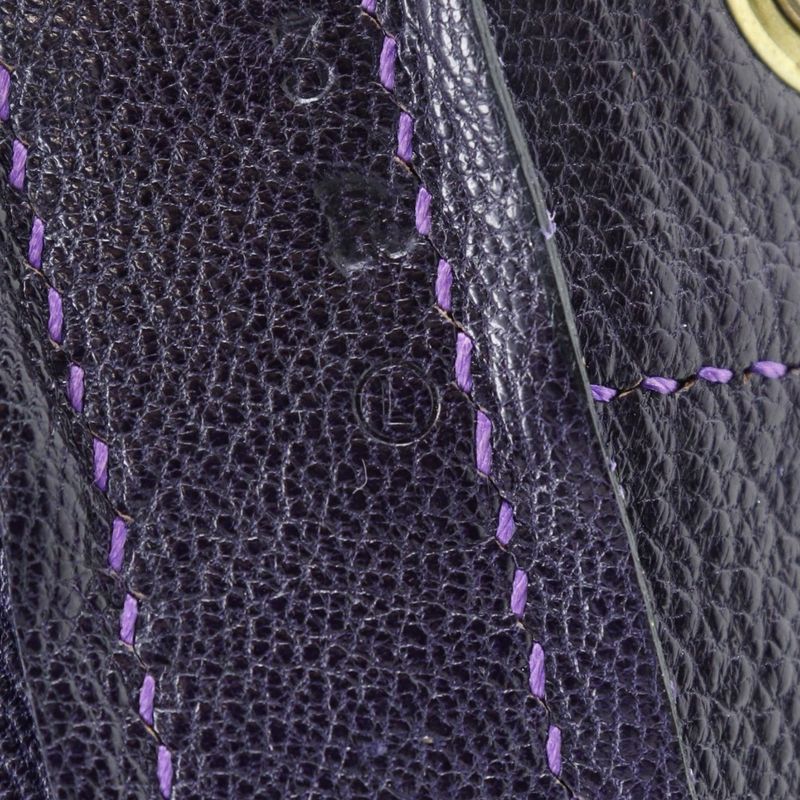 Hermes Market GM Suede Purple 0L Women's Shoulder Bag