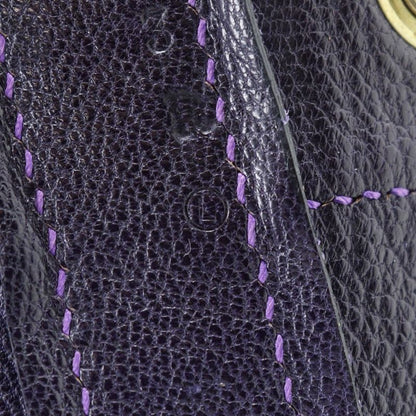 Hermes Market GM Suede Purple 0L Women's Shoulder Bag