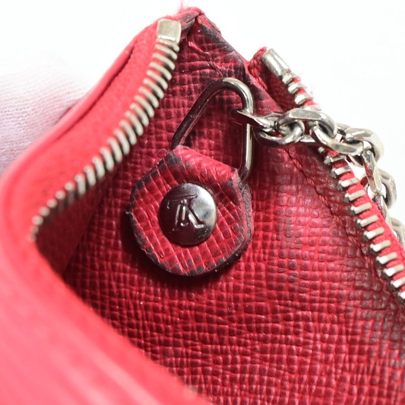 Louis Vuitton Key Case Coin Case Epi Red Pochette Cles M6380e 68sj341