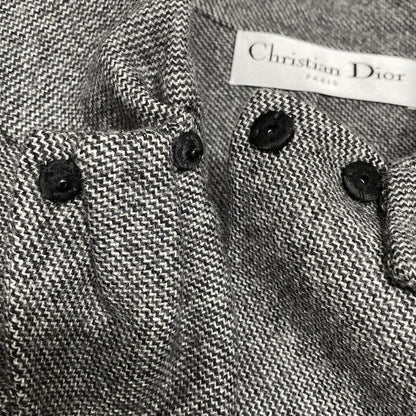 Dior/christian Dior Skirt Suit For Women - Gray Light Gray And Multi Wool