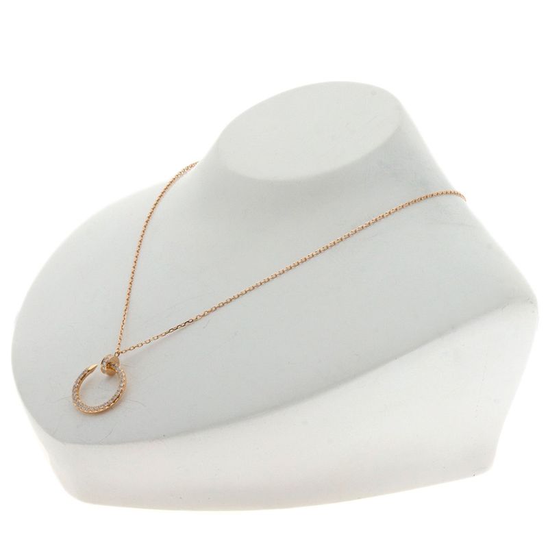 Cartier Juste Un Clou Diamond Necklace 18K Pink Gold Ladies