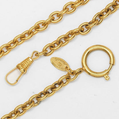 Chanel Coco Mark Matelasse Vintage Gold Plated Ladies G Necklace