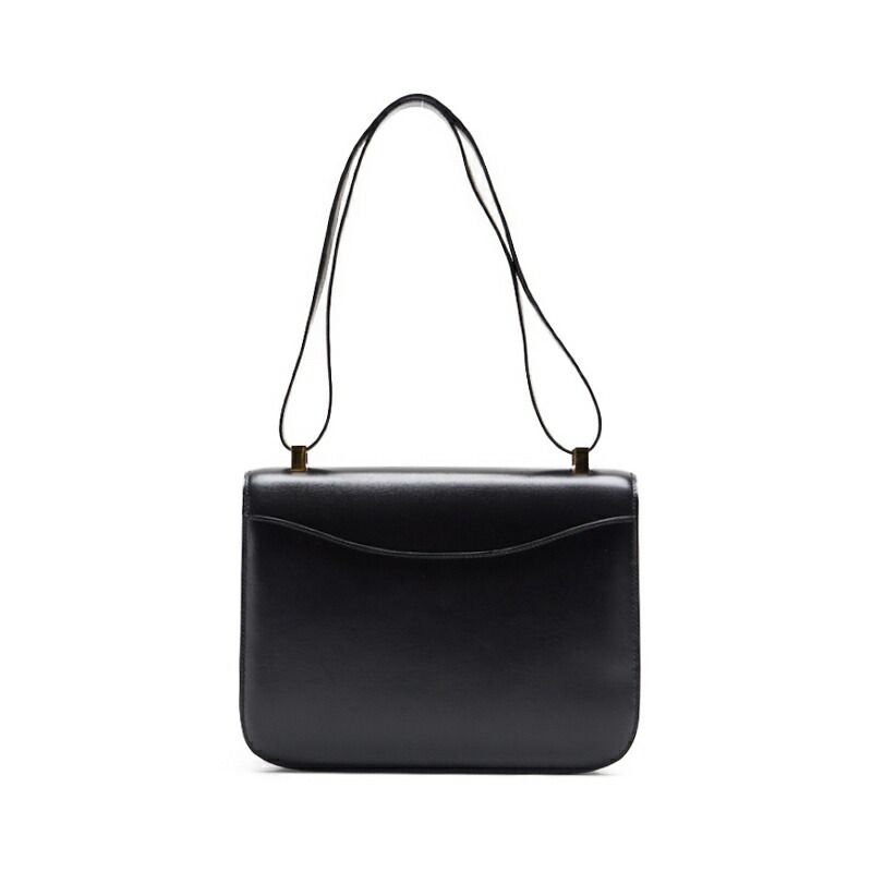 Hermes Constance 23 Shoulder Bag Box Calf Black With Gold Hardware Shoulder Bag