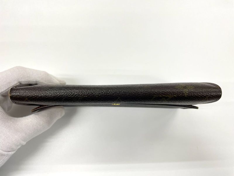 Louis Vuitton Monogram Pochette Portmonnaie Cles Di Long Wallet M61725 Brown