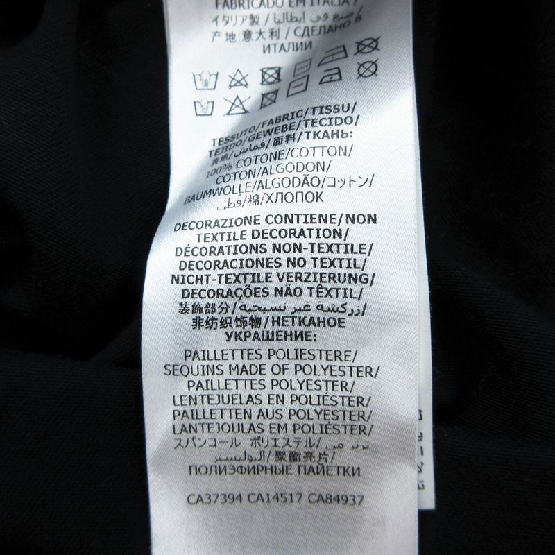 Gucci 20ss Logo Heart Sequin Short Sleeve T-Shirt Cut and Sewn 492347 Xjb72