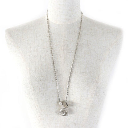 Hermes Talisman Dragon H Motif Pendant Necklace With Silver Box Made In France