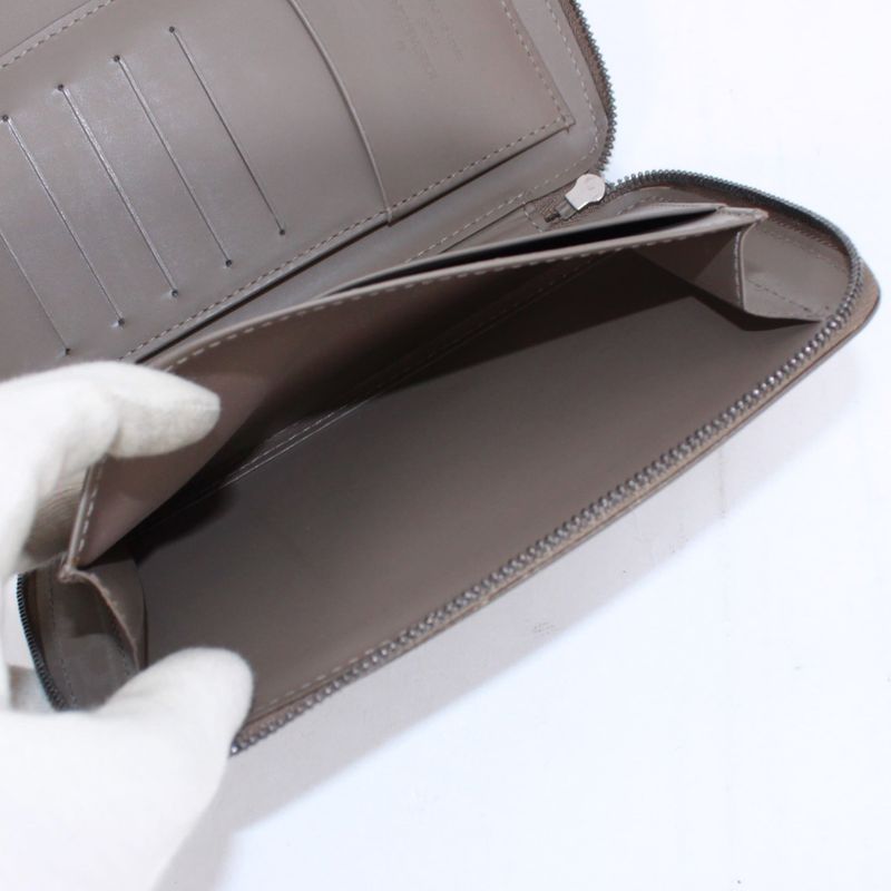 Louis Vuitton Agenda Geod Epi Lilac Leather Brown Wallet Silver M6387b