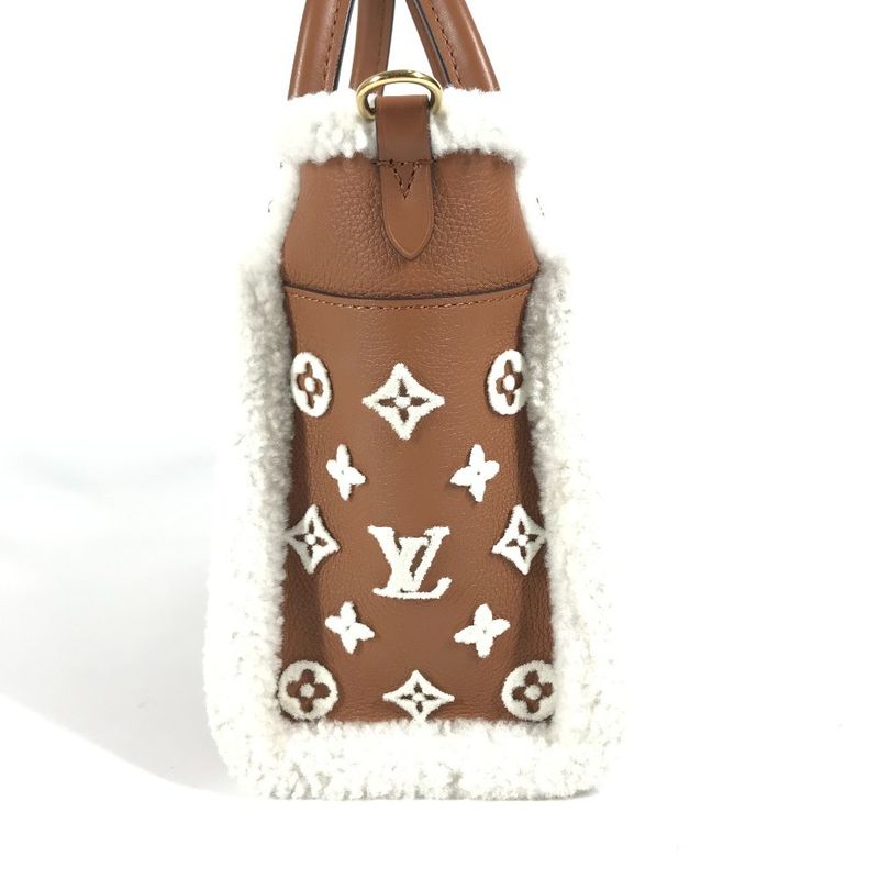 Louis Vuitton Handbag On My Side PM On My Side PM M58918 Leather Camel Brown