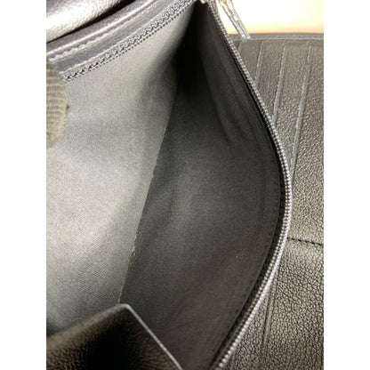 Chanel Camellia Butterfly Flap Wallet Wallet Long Wallet Black