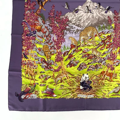 Hermes Carre 90 Silk Scarf Panda Sichuan