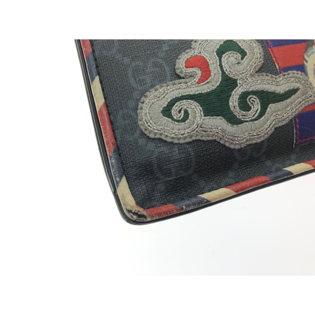 Gucci Men's Clutch Bag GG Supreme Night Courier Clutch Taiga - Patch 496346
