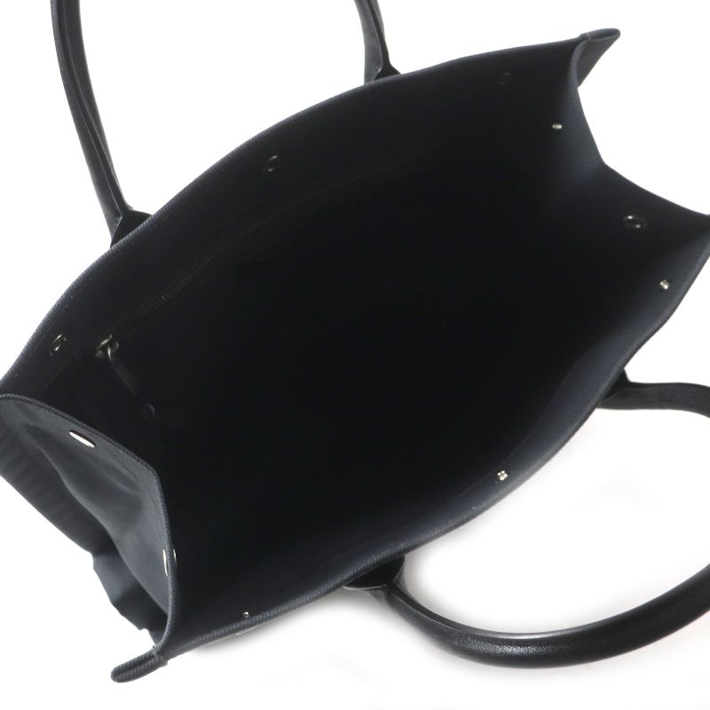  Saint Laurent Paris 632539 Rive Gauche N/S Canvas Leather Tote Bag Dark Gray