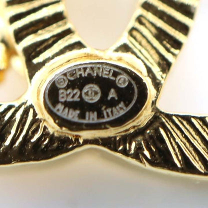 Chanel Earrings Lion Coco B22/a Gold Color Accessories H18040