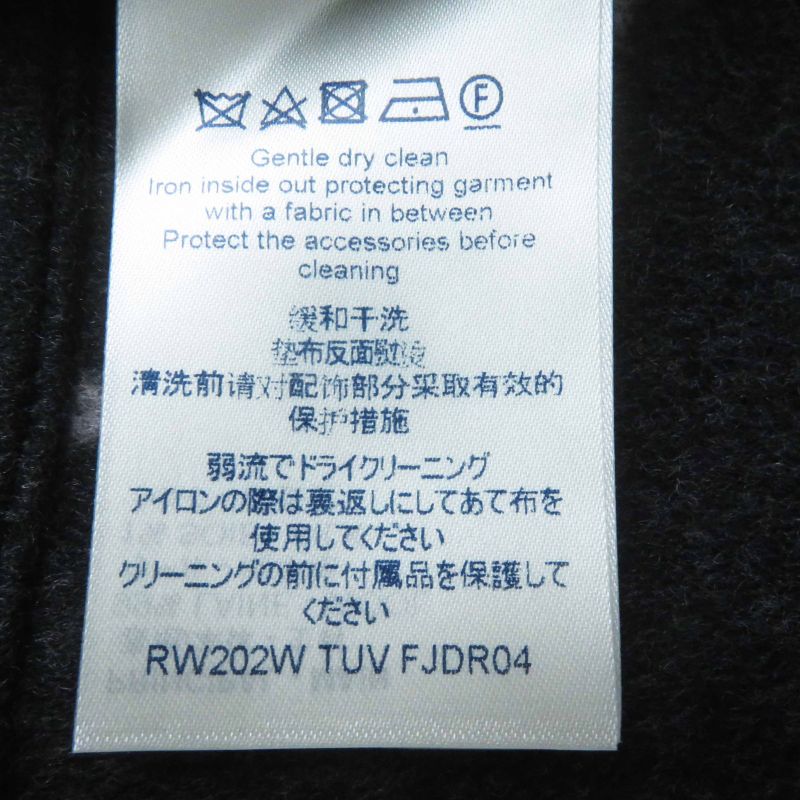 Louis Vuitton 20AW Wool Silk Monogram Sleeveless A-line Dress/dress Dark Grey