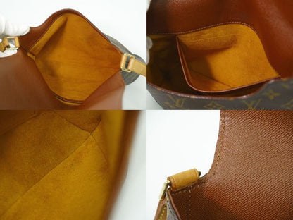 Authentic Louis Vuitton LV Musette Tango Short Monogram Shoulder Bag Brown