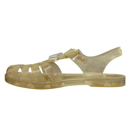 Good Gucci GG Marmont Rubber Sandals Size 36 Approx 23cm (9.06in) Clear Ladies