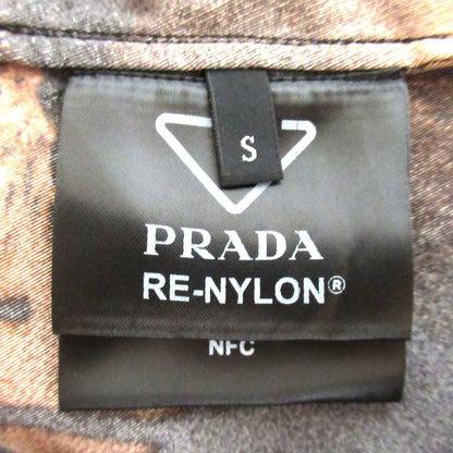 22ss Prada Re-Nylon Triangle Plate Short Sleeve Open Collar Shirt Sc513 Size S