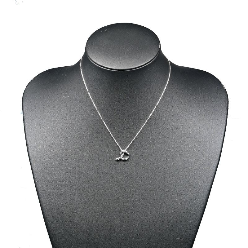 Tiffany & Co Alphabet Letter A Silver 925 Ladies 2.4g Necklace