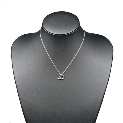 Tiffany & Co Alphabet Letter A Silver 925 Ladies 2.4g Necklace