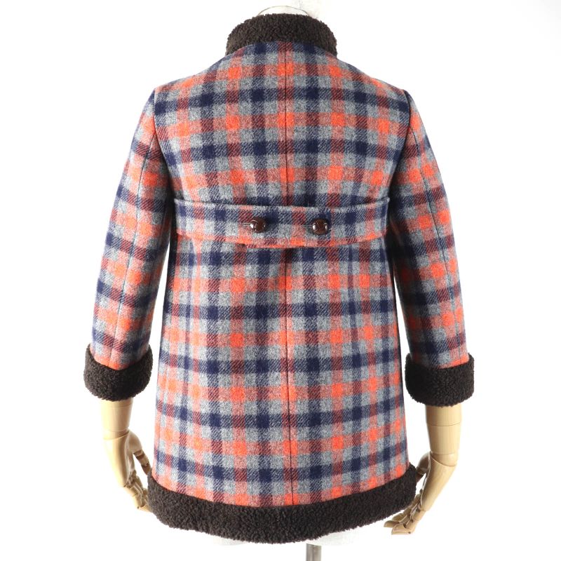 Gucci 20AW 633365 100% Wool Rave Like You Are Five Walnut Button GG Logo