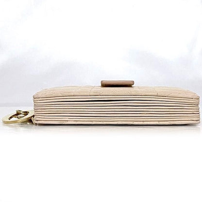 Christian Dior Card Case Beige Lady Dior Cannage