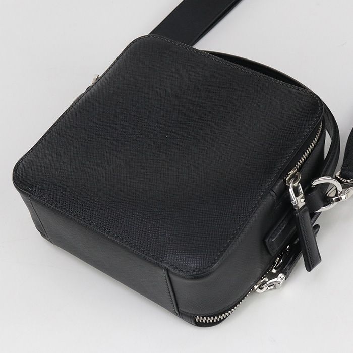 Prada 2WAY Saffiano Leather 2vh068 9Z2 F0002 Handbag Leather Men