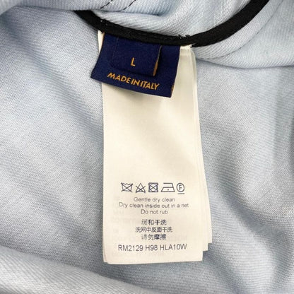 Louis Vuitton Jacket Monogram Tie Dye Denim Rm2129 H98 Hla10w Size L Black Blue